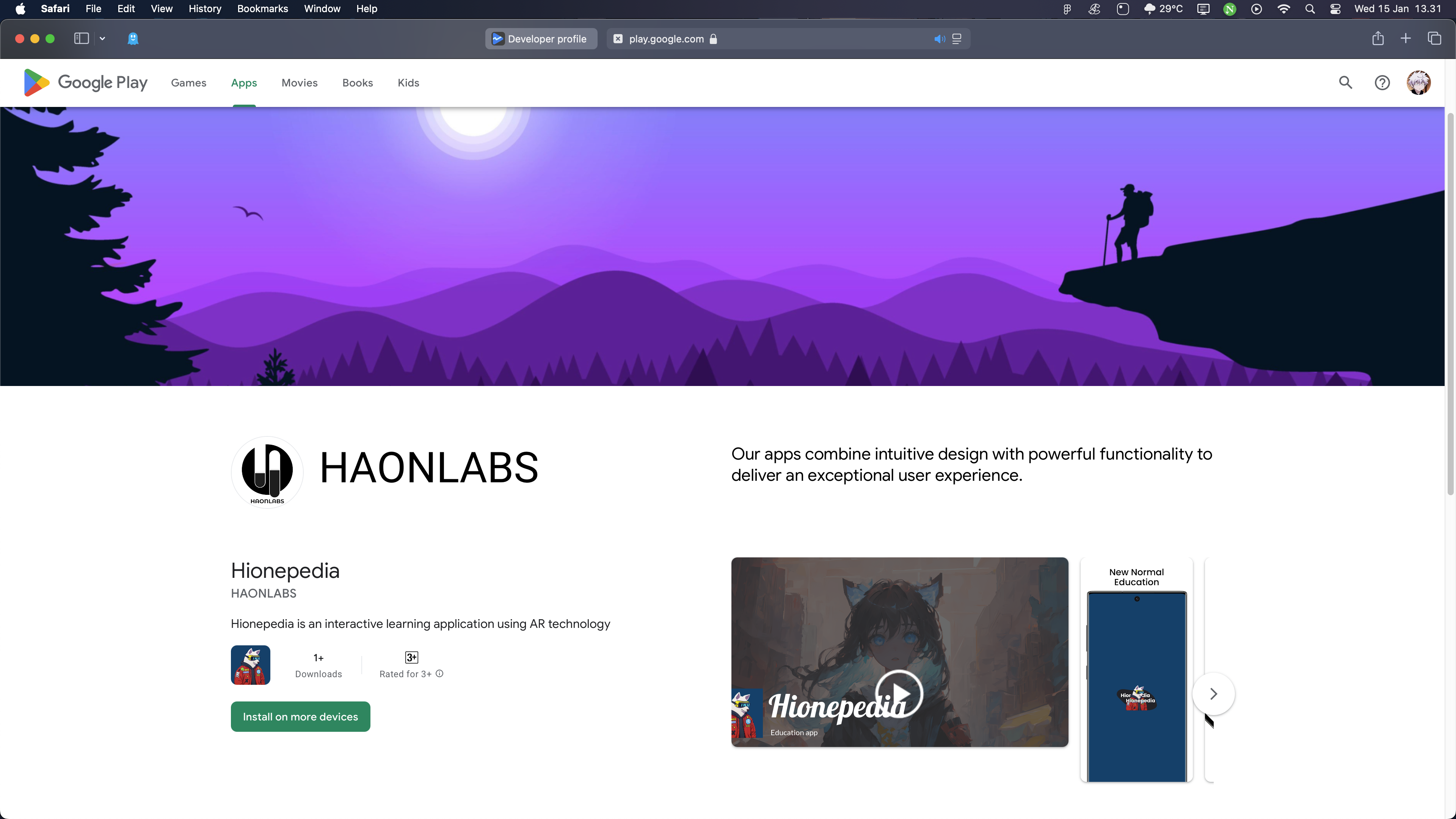Google Play Developer Page